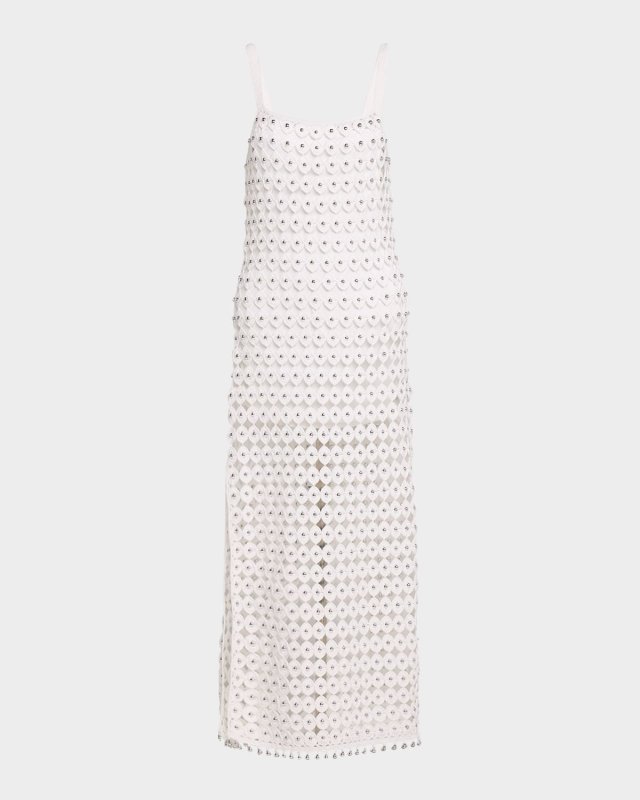 Clementine Ornament Crochet Midi Dress